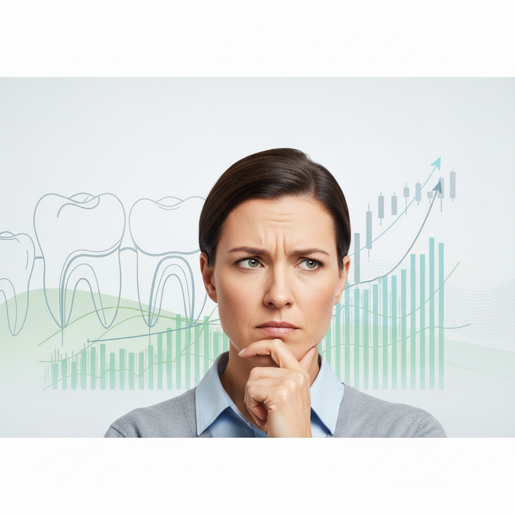 Tandartsverzekering Nederland: Een volwassene evalueert zorgvuldig de gebitsstatus en bijbehorende verzekeringsbehoeften voor 2026.